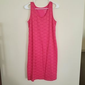 Isabel maternity xs pink lace detail dress